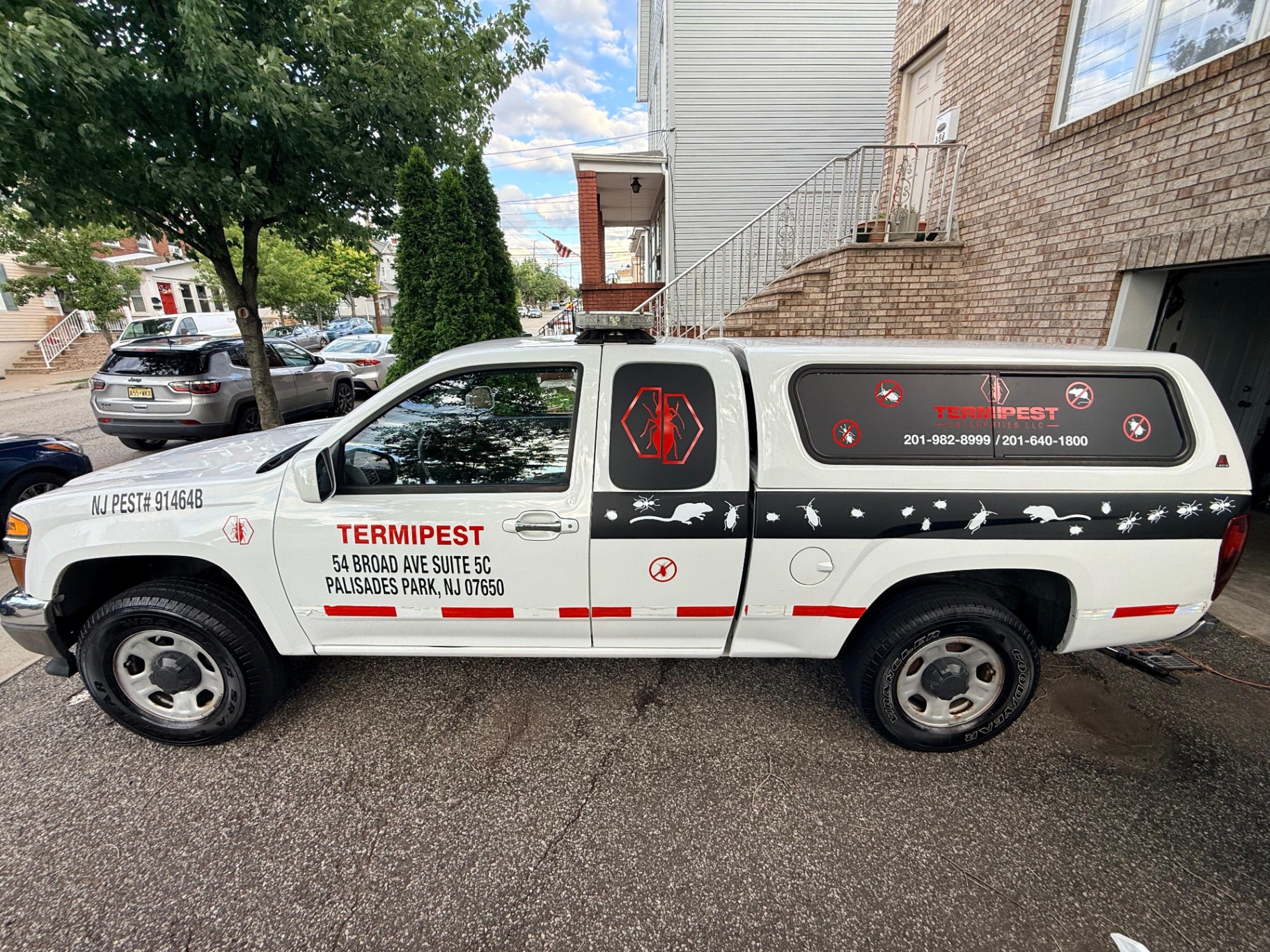 Technician with equipment